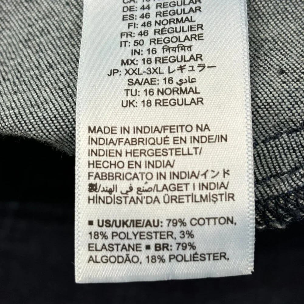 Amazon‎ Essentials Pull On Jegging Women's size 16 Dark Wash Blue Denim jeans